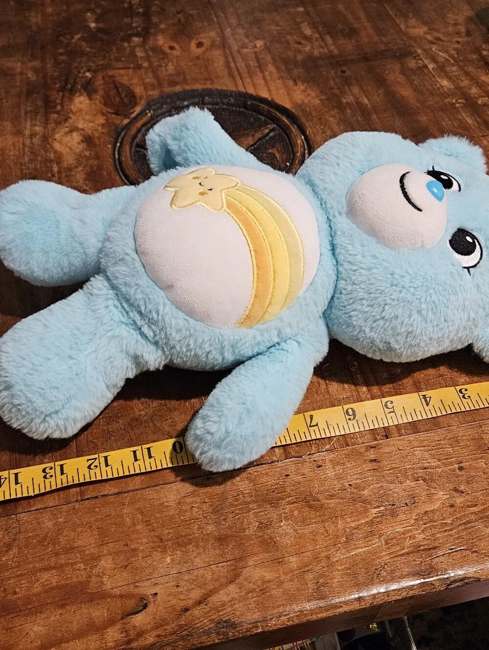 Care Bears Wish Bear Plush – Light Blue Shooting Star (Unlock the Magic)